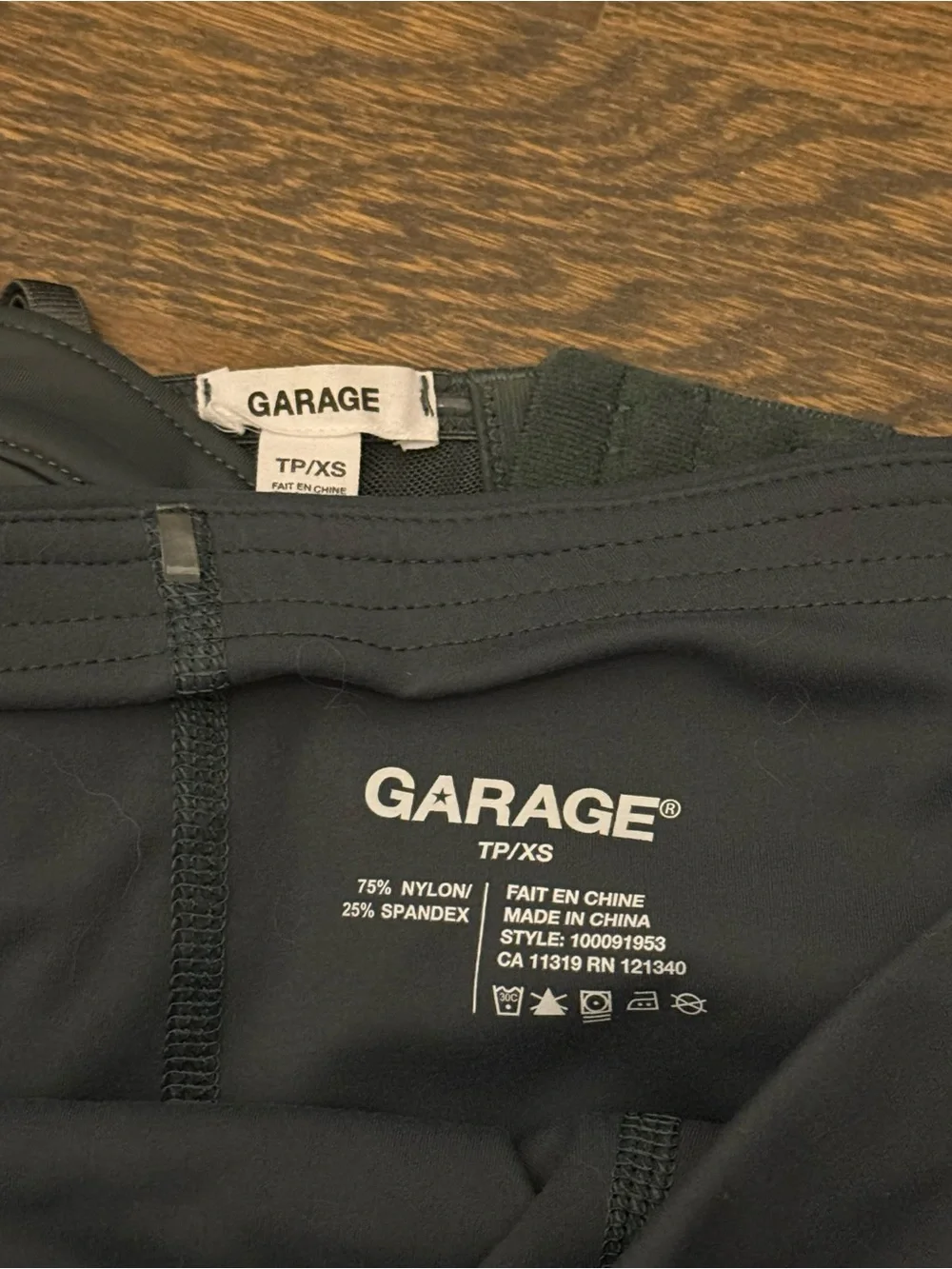 Garage Olive Corset Bustier Top + Mini Skirt Matching Set size XS